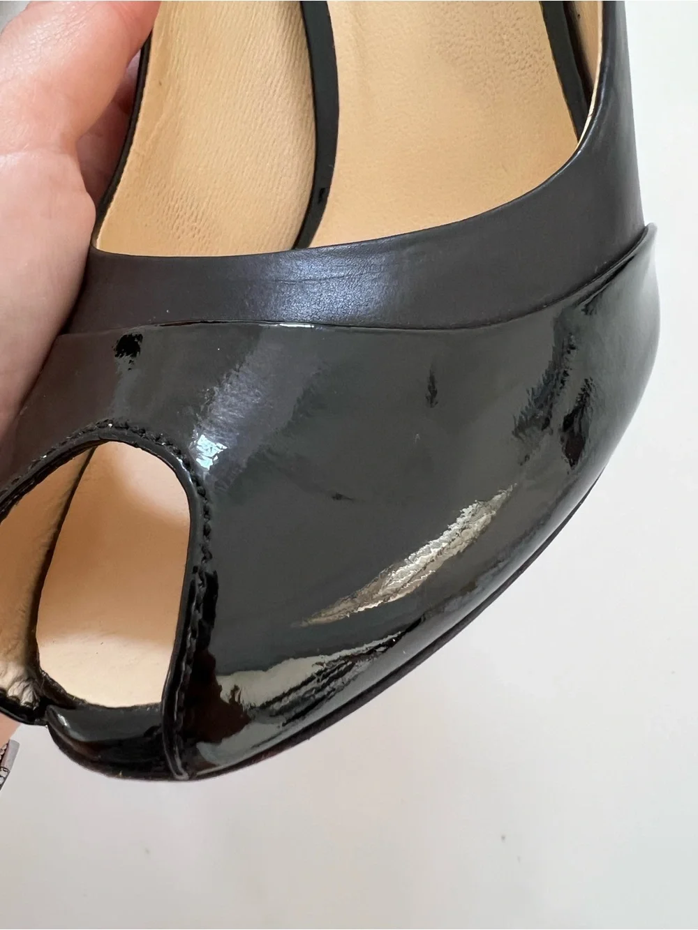 FABI Open-Toe Leather Pumps – Black – EU 36.5 – Made in Italy